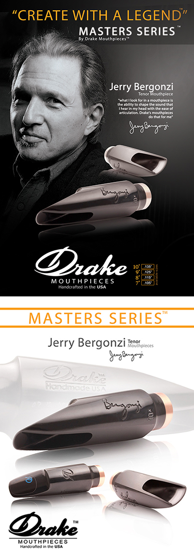 Aaron Drake Master Series J. Bergonzi 8 Mondstuk voor Tenorsax - Klik op de afbeelding om het venster te sluiten